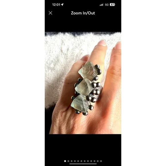 MASSIVE Rose Quartz Love Statement Ring - Picture 3 of 12